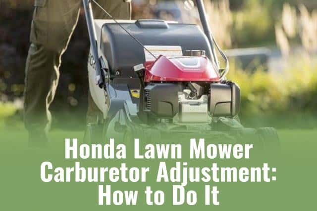 How to clean a mower carb