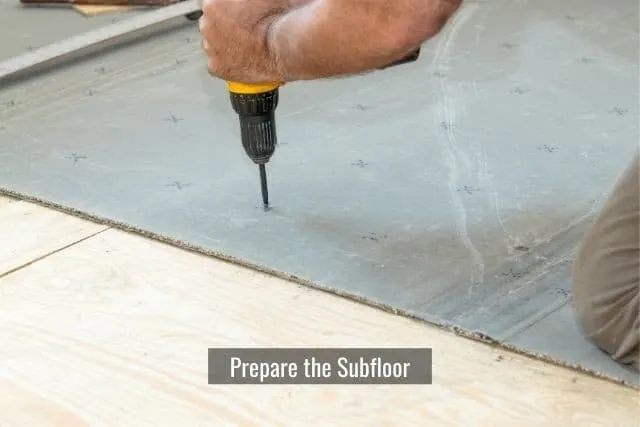 Prepare the Subfloor For Vinyl Planks