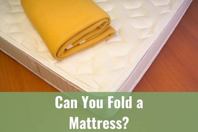 can you fold spring mattress