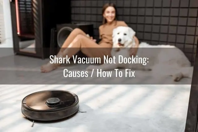 Robotic vacuum cleaning on white carpet