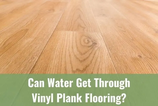 Vinyl flooring with wooden planks pattern imitation, low point view