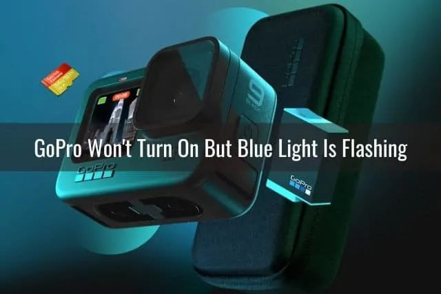 GoPro camera and battery/case