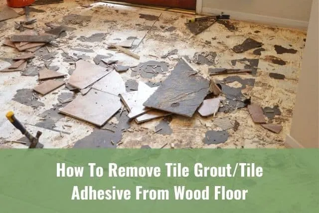 Tile floor shattered during removal