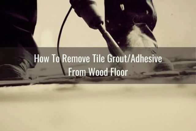 Tile removal tool on flooring