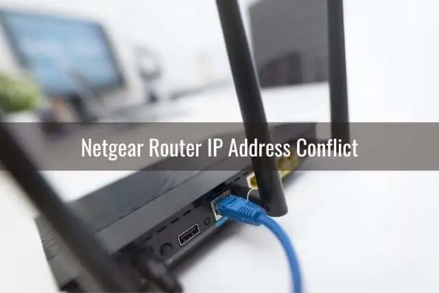 The back of a wireless router