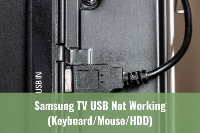 Samsung TV USB Not Working (Keyboard/Mouse/HDD/Etc) - Ready To DIY