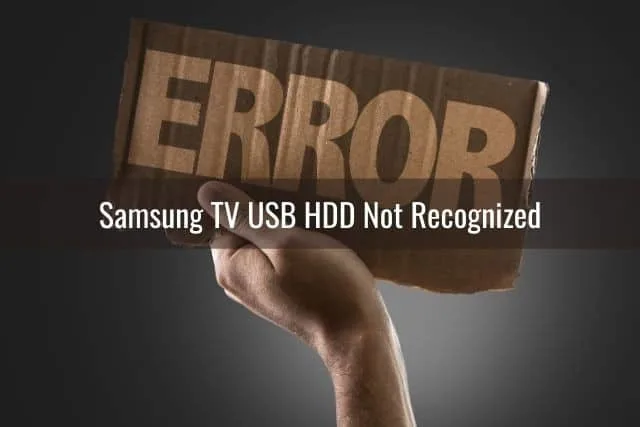 Cardboard error sign