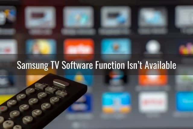 Smart TV apps on screen
