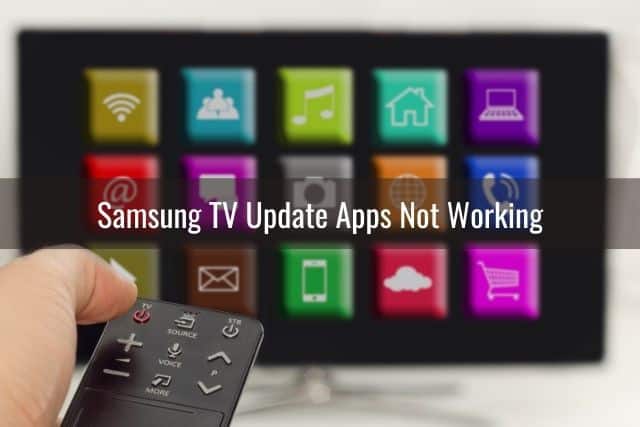 Smart TV apps on screen