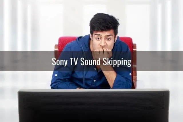 Guy watching TV