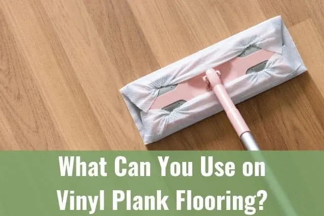 Mop cleaning on a laminate floor