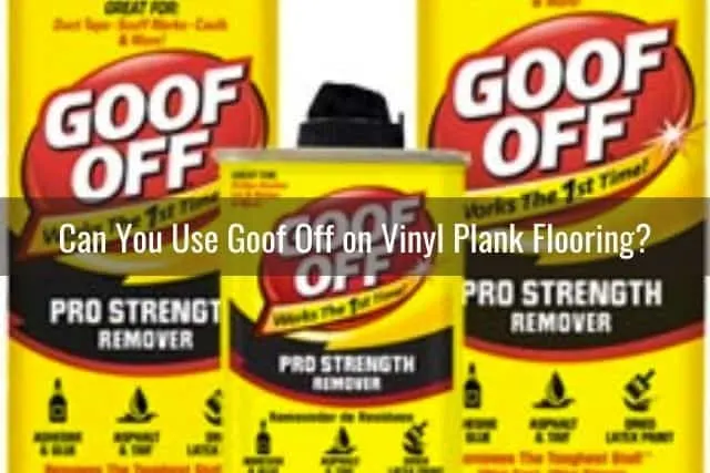 Close up of Goo Off products
