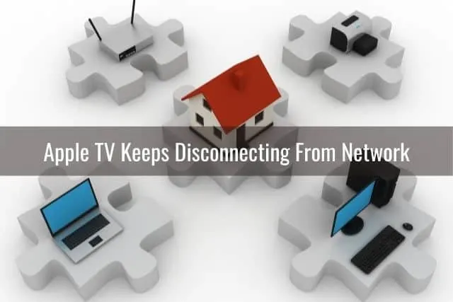 Home network graphics on jigsaw puzzle pieces