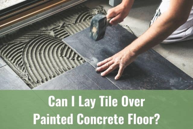 Lay Tile Over Painted Concrete Floor, How To Lay Tile On Basement Concrete Floor