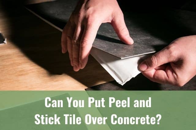 L And Stick Tile Over Concrete, Will Vinyl Flooring Stick To Concrete