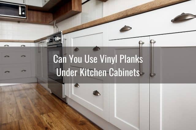 vinyl flooring under kitchen sink