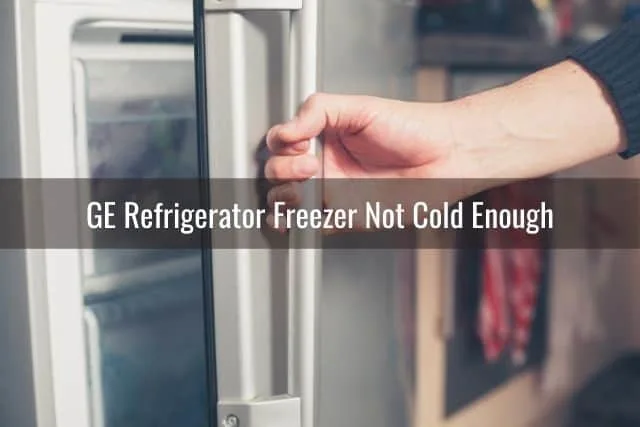 Hand opening refrigerator door