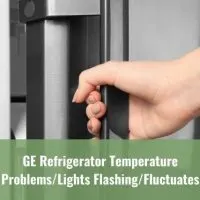 Hand opening refrigerator door
