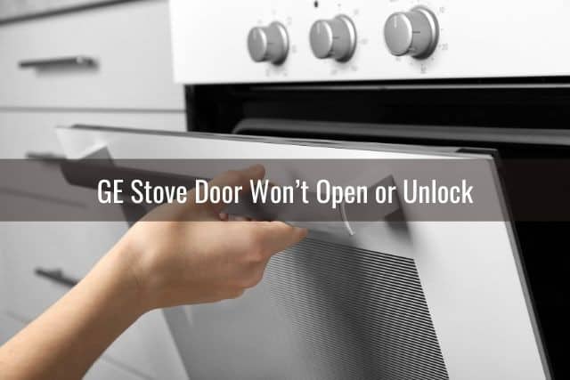 Hand opening stove door