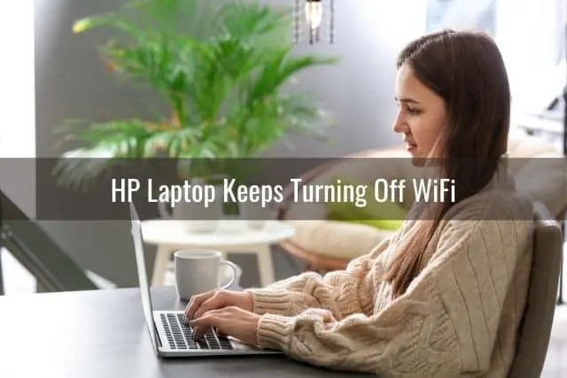 Female working on laptop