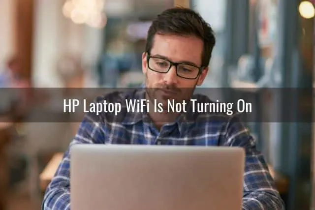 Man working on his laptop