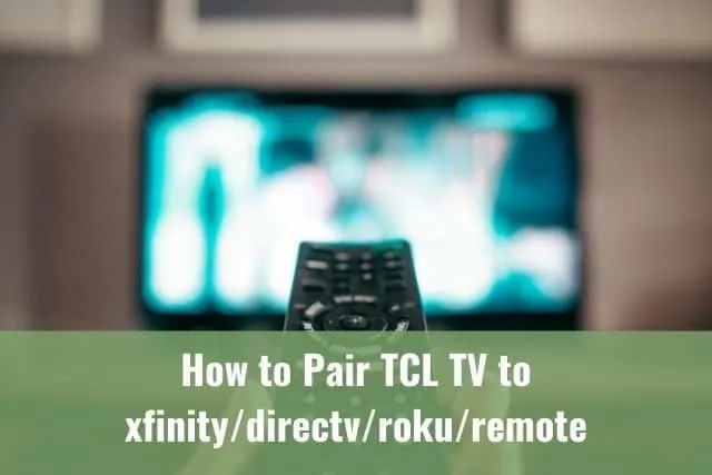 Remote pointed at TV screen