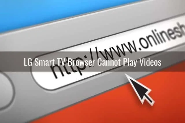 Browser window with cursor in the URL address window