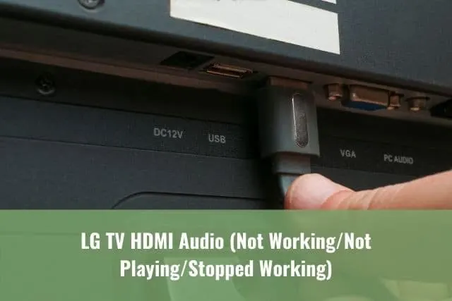 Plugging HDMI cable to a TV