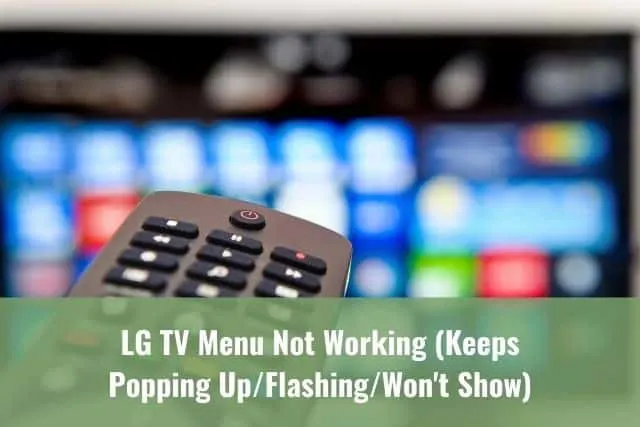 Remote in front of a blurry TV background