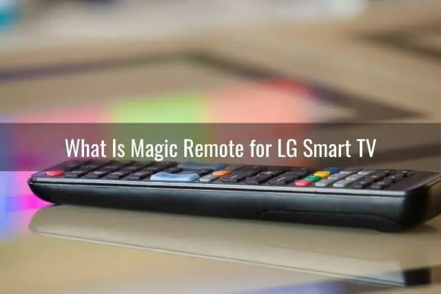 TV remote sitting on coffee table