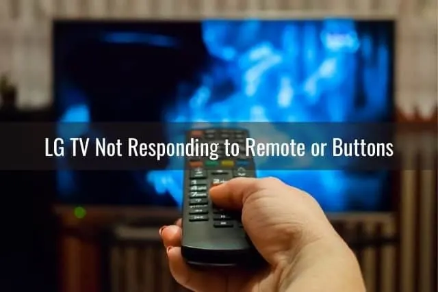 Remote pointed at TV screen