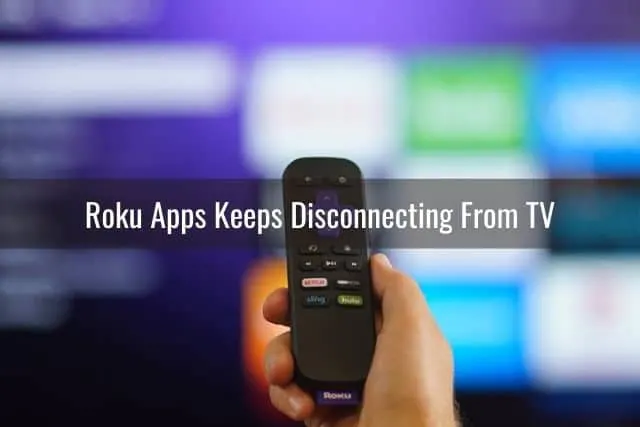 Remote in front of blurry TV screen