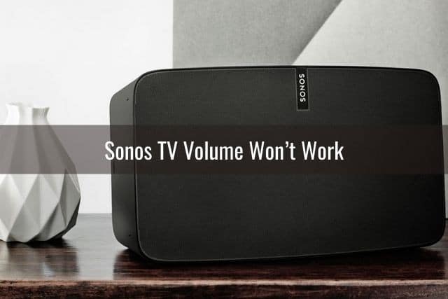 Home portable speaker sitting on table