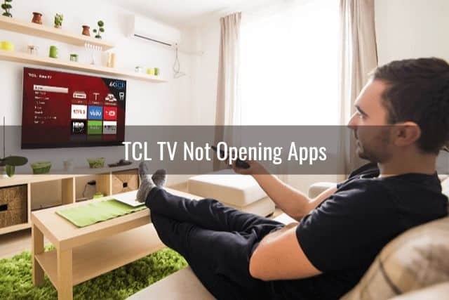 Male watching Smart TV