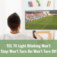 Man watching TV