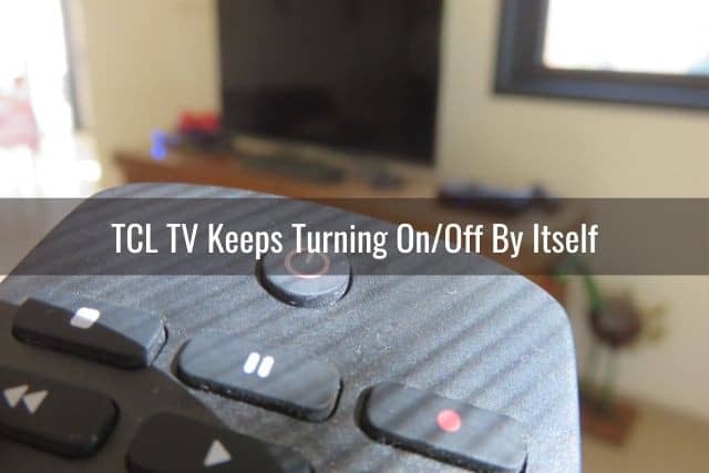 Remote pointed at TV