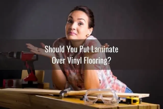 Confused female carpenter