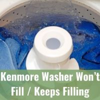 Washing machine filling with water