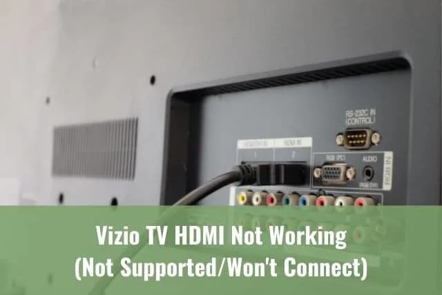 TV input output ports panel