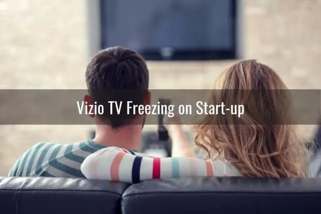 Couple watching TV