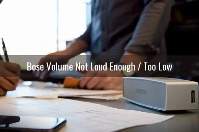 Portable speakers sitting on office table