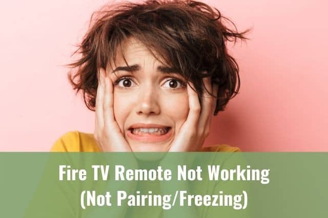 Young female panicking