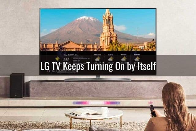 Person watching TV