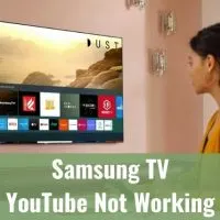 Female looking through Smart TV apps