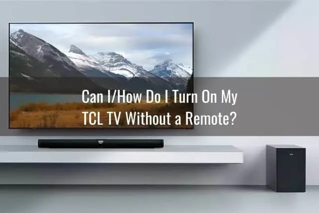 Mounted flat screen TV