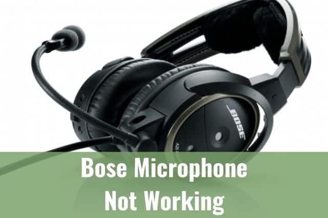 bose headphones microphone not working on mac