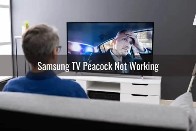 Person watching TV