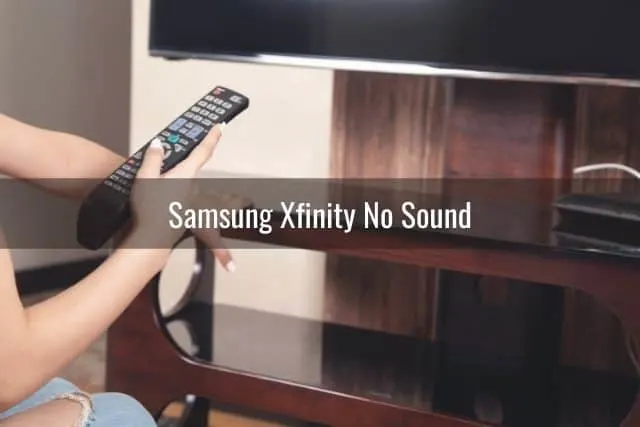 TV remote pointed at TV