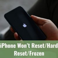 User reseting iPhone