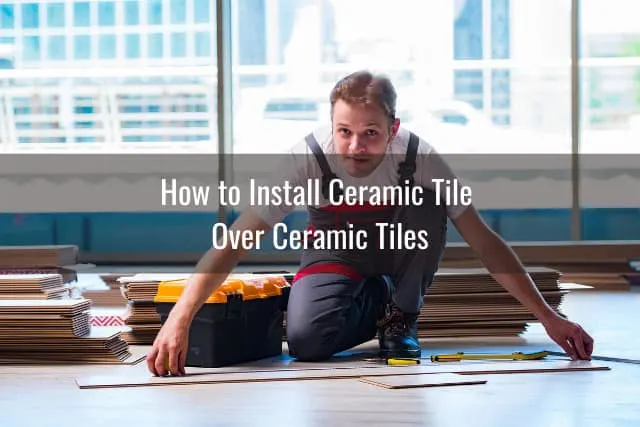 Man laying laminate flooring